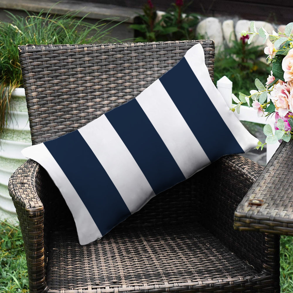 Stripes/Waving Outdoor Waterproof Pillow (With Insert) waterproof outdoor throw pillow, great for your outdoor furniture