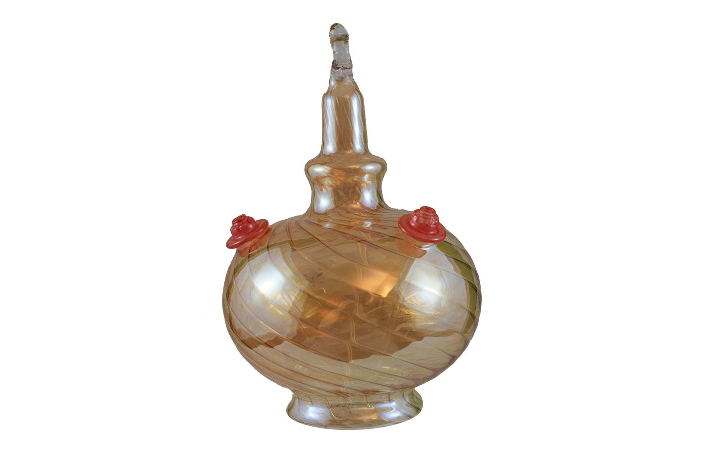 Handmade Yellow Sphere Hummingbird Feeder