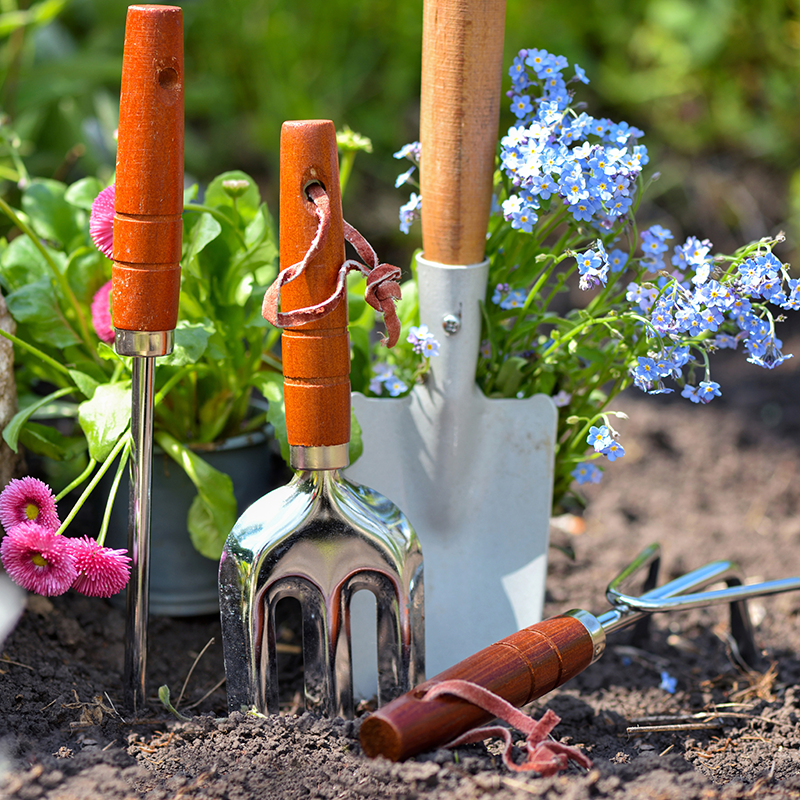 Garden Tools, Trellises and Planter Boxes