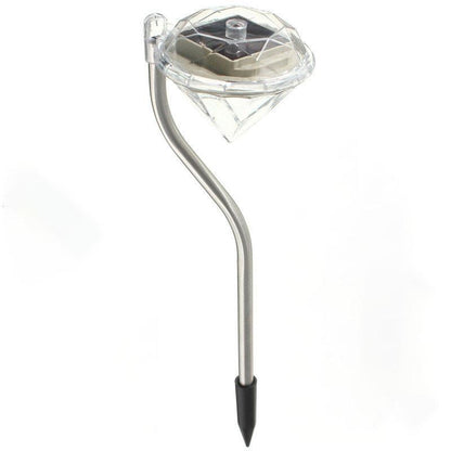 4-Pack Solar Garden Diamond LED Lights | Waterproof Landscape Path Lights | Alta's Garden