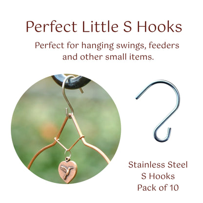 Perfect Little Stainless 'S' Hooks, 10 count