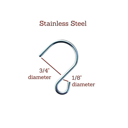 Perfect Little Stainless 'S' Hooks, 10 count