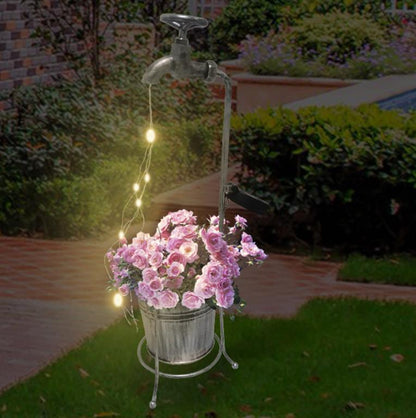 Solar Faucet Water Light – Cascading Fairy LED Garden Décor
