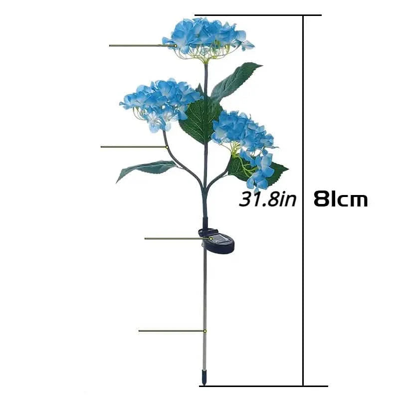 Outdoor Hydrangea Solar Flower Lights