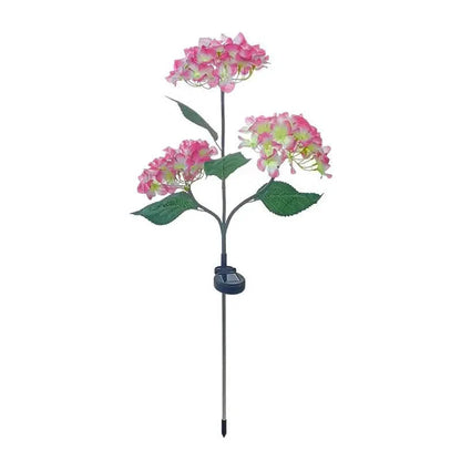 Outdoor Hydrangea Solar Flower Lights