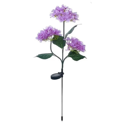 Outdoor Hydrangea Solar Flower Lights