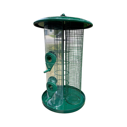 Garden Guru 3-in-1 Outdoor Tube Bird Feeder – Durable, Weatherproof & Chew-Resistant