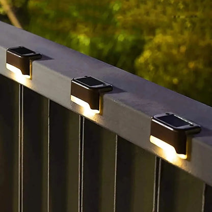 Solar Outdoor Garden Deck Lights - 4-Pack