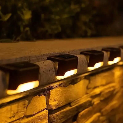 Solar Outdoor Garden Deck Lights - 4-Pack