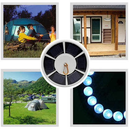 42 LED Flagpole Solar Lights with Adjustable Brightness & IP55 Waterproof