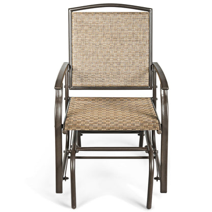 Steel Frame Outdoor Glider Chair