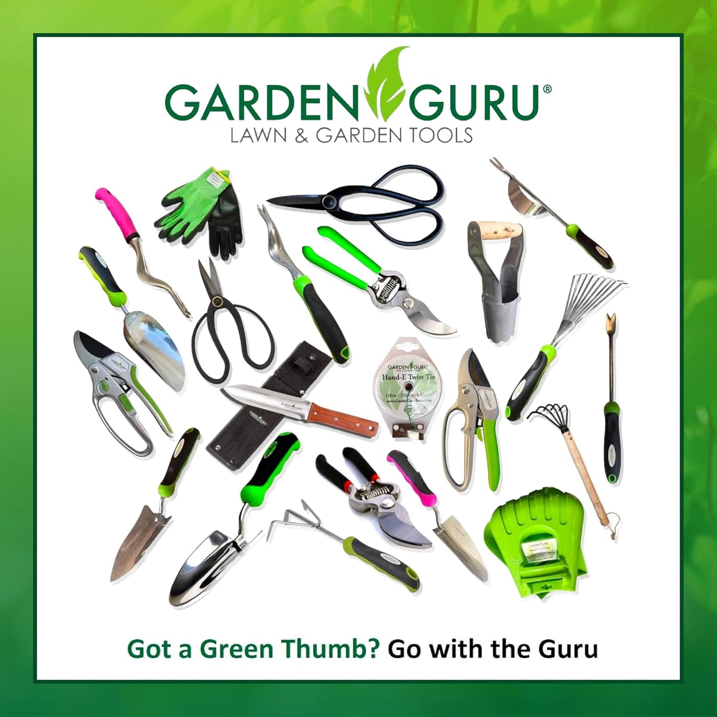 Garden Guru Root Weeder Tool – Stainless Steel Weed Puller with Ergonomic Handl