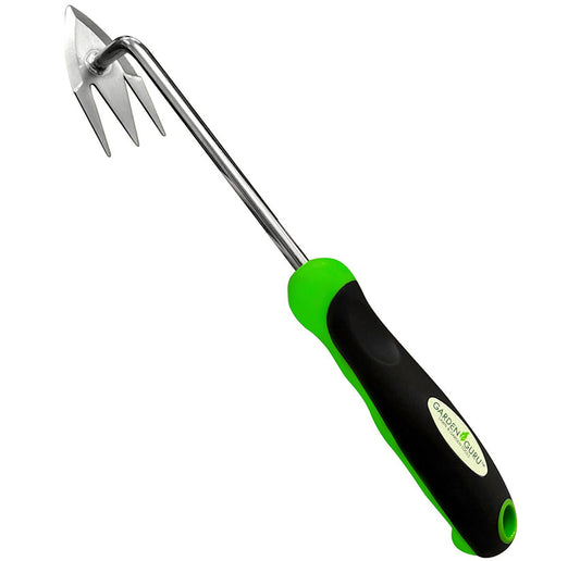 Garden Guru Root Weeder Tool – Stainless Steel Weed Puller with Ergonomic Handl