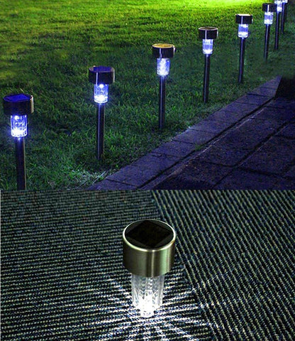Garden Premium LED Solar Luxury Stainless Steel Lights For Yard Pathway
