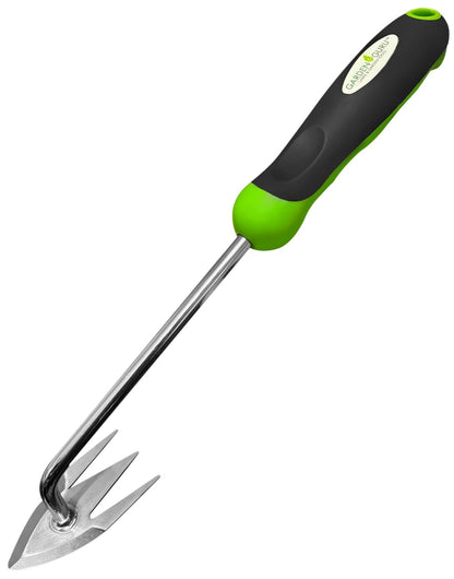 Garden Guru Root Weeder Tool – Stainless Steel Weed Puller with Ergonomic Handl