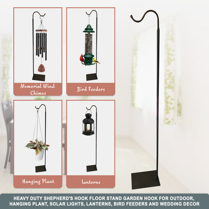 Elegant Garden Shepherd Hook – Multipurpose Outdoor Hanging Stand