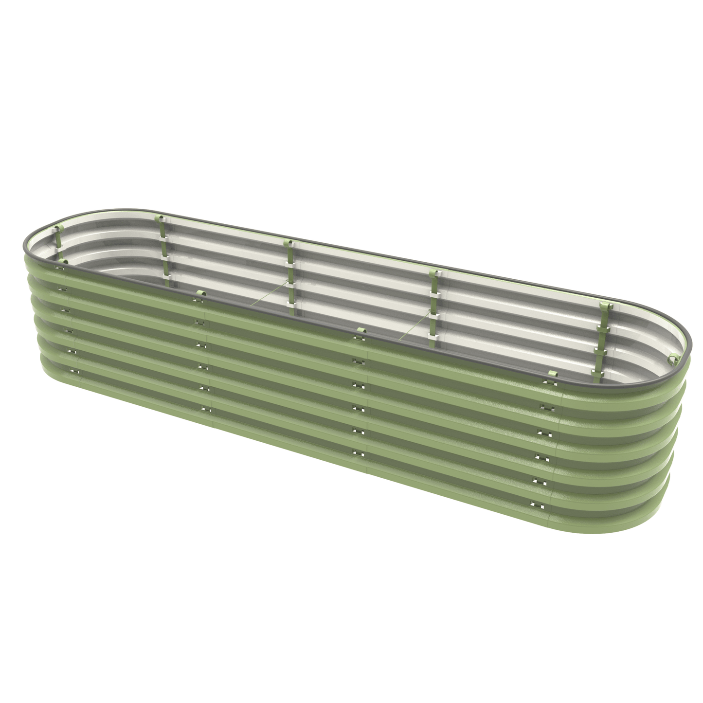 Gro-Rite No Tools Needed Premium Metal Raised Garden Bed Kit – Modular Food-Safe Aluzinc Steel Planter