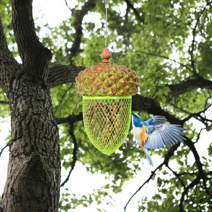 Acorn Metal Mesh Bird Feeder – Charming, Durable & Squirrel-Resistant