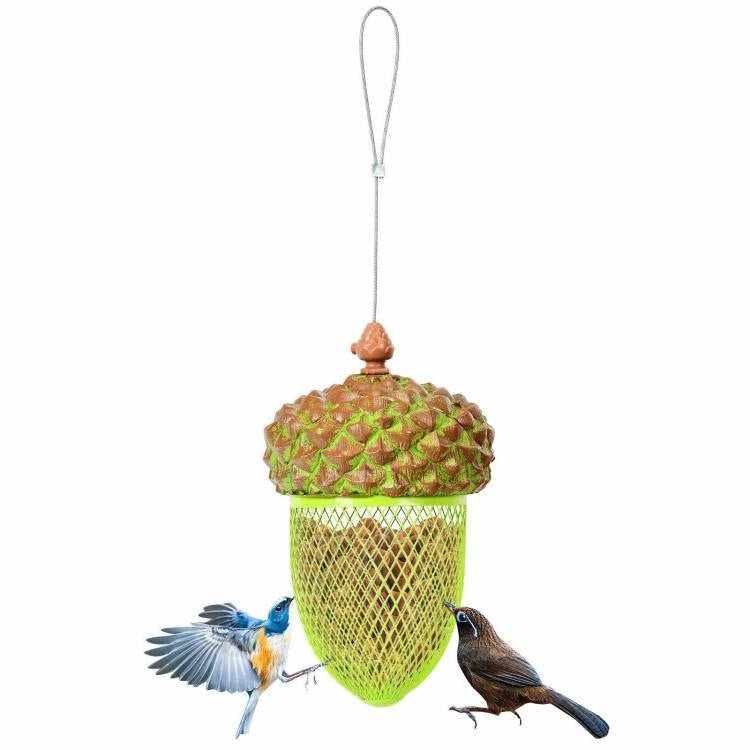 Acorn Metal Mesh Bird Feeder – Charming, Durable & Squirrel-Resistant