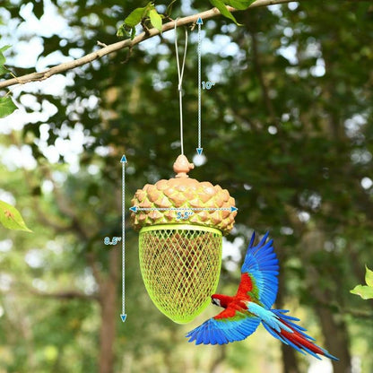 Acorn Metal Mesh Bird Feeder – Charming, Durable & Squirrel-Resistant