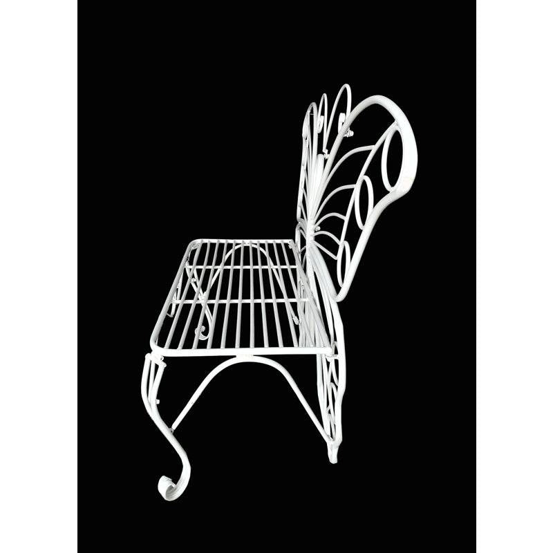 Modern Metamorphosis Metal Butterfly Garden Bench