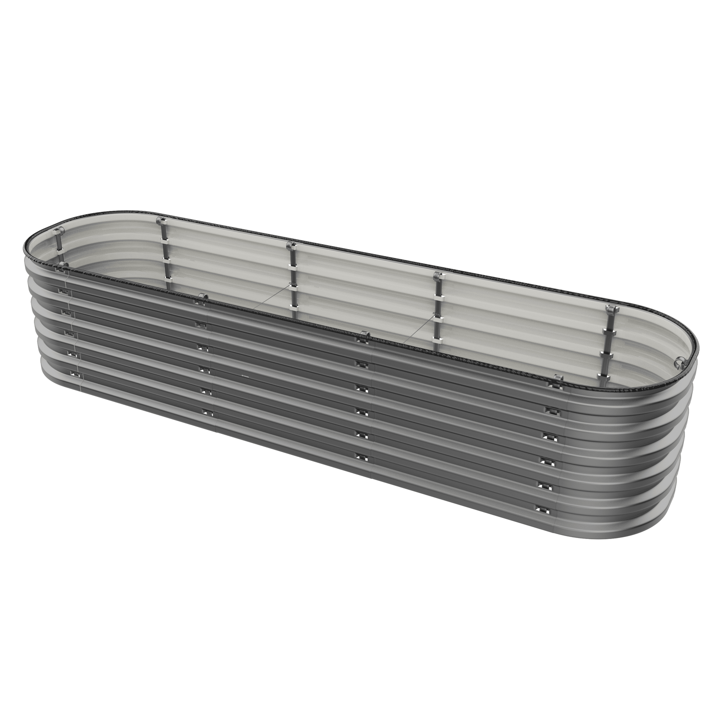 Gro-Rite No Tools Needed Premium Metal Raised Garden Bed Kit – Modular Food-Safe Aluzinc Steel Planter