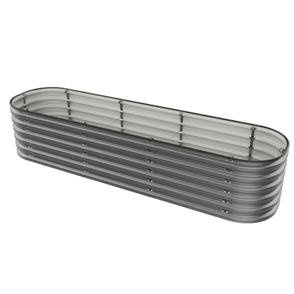 Gro-Rite No Tools Needed Premium Metal Raised Garden Bed Kit – Modular Food-Safe Aluzinc Steel Planter