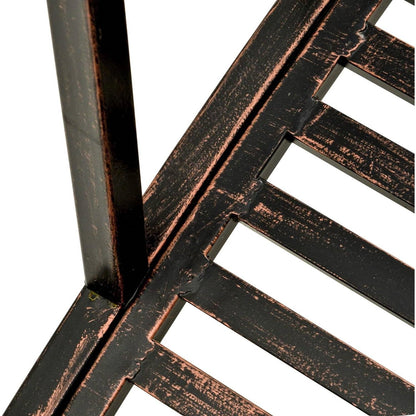 4-ft Metal Garden Bridge with Black Bronze Finish