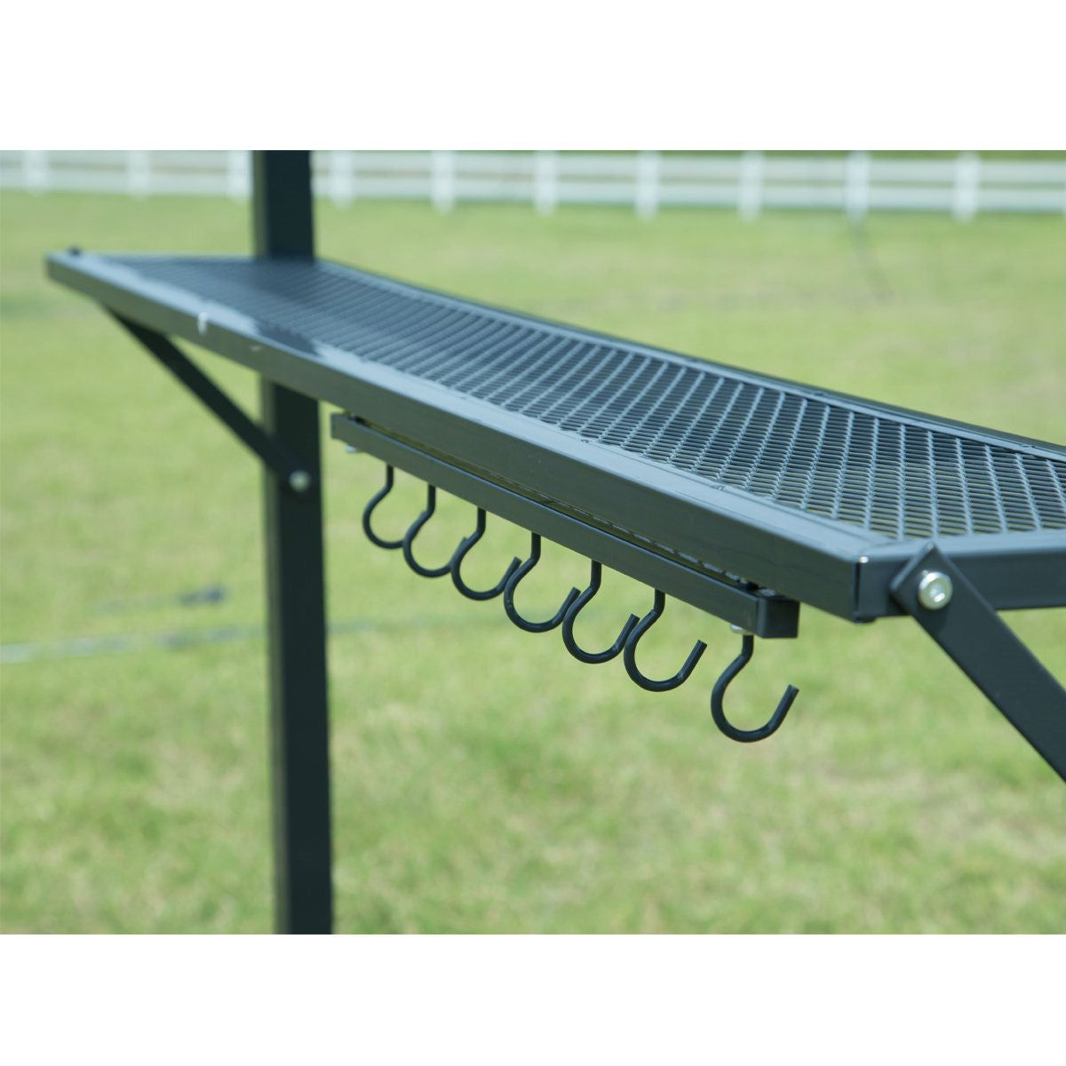 8x5 ft Outdoor BBQ Gazebo with Double Vented Canopy