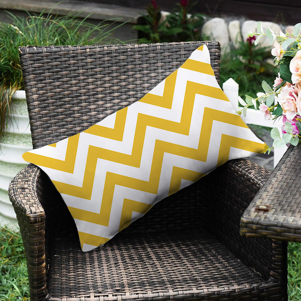 Stripes/Waving Outdoor Waterproof Pillow (With Insert) waterproof outdoor throw pillow, great for your outdoor furniture