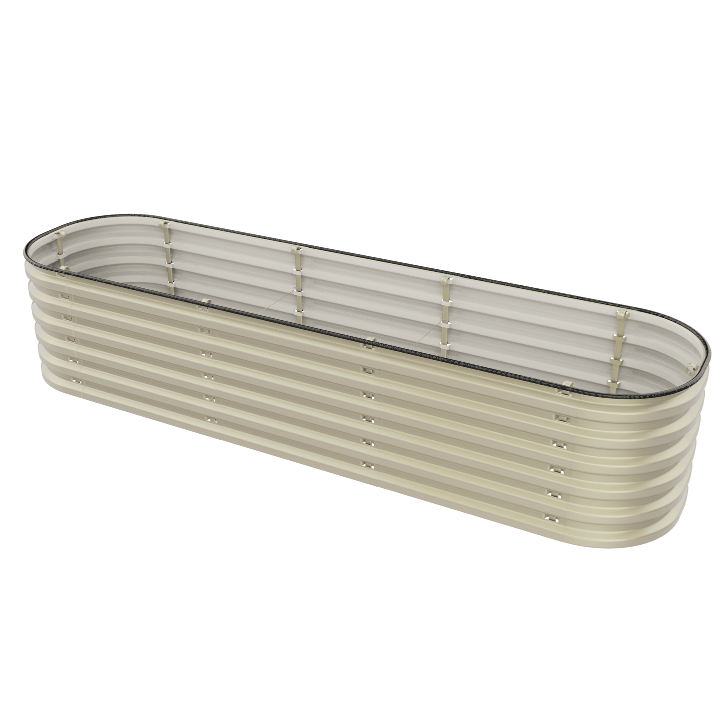 Gro-Rite No Tools Needed Premium Metal Raised Garden Bed Kit – Modular Food-Safe Aluzinc Steel Planter