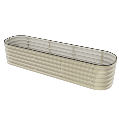 Gro-Rite No Tools Needed Premium Metal Raised Garden Bed Kit – Modular Food-Safe Aluzinc Steel Planter