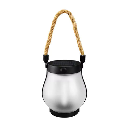Solar Lanterns Outdoor – Waterproof Solar-Powered Lantern with Flickering Flame Effect for Garden and Patio