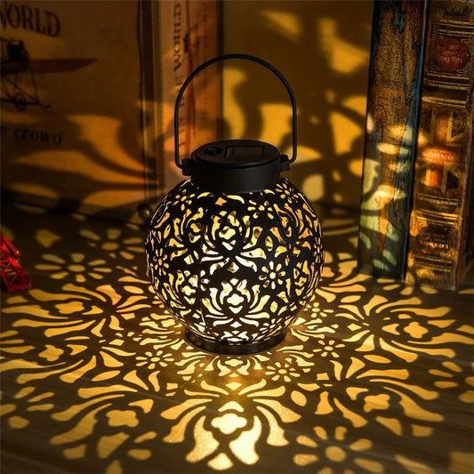 Outdoor Solar Garden Hanging Iron Art