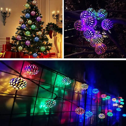 Moroccan Ball Solar String Lights | Outdoor LED Fairy Lights | Alta's Garden