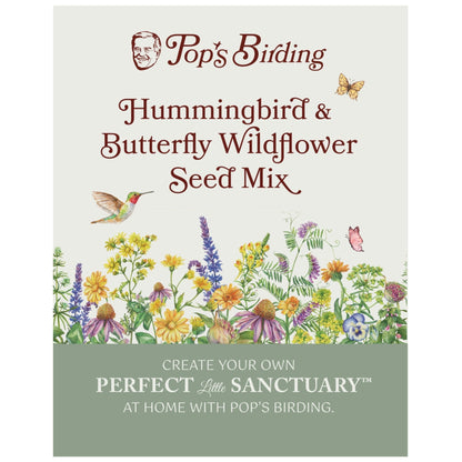 Pop’s Hummingbird & Butterfly Wildflower Seed Mix – Pollinator Garden Blend