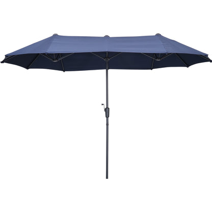 13 ft Double-Sided Patio Umbrella – Extra-Large Outdoor Shade Canopy