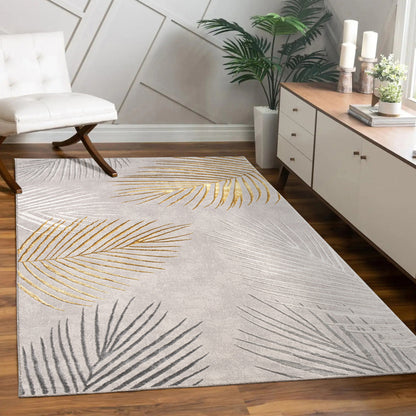 Area Rug Tuana with Elegant Palm Tree Design