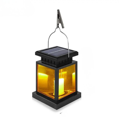 Outdoor Solar LED Lanterns Hanging Balcony or Garden Candle Lights