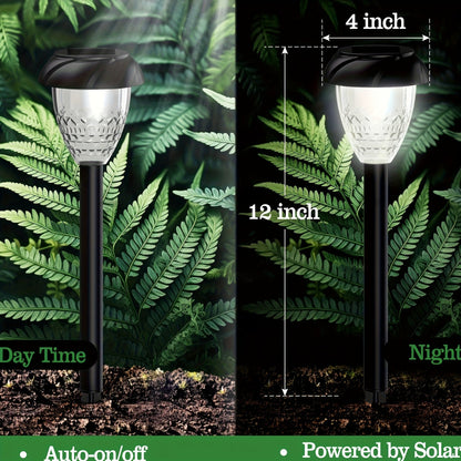Mandala Pattern Solar Pathway Lights – Bright White LED, 10 pk.