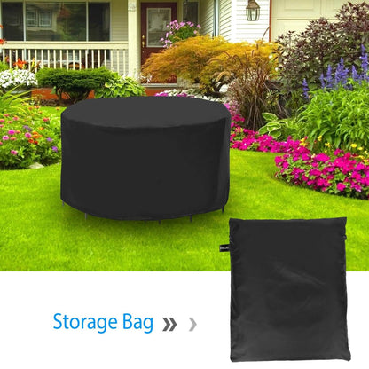 Circular Outdoor Table Cover – Waterproof, UV-Resistant Furniture Protector