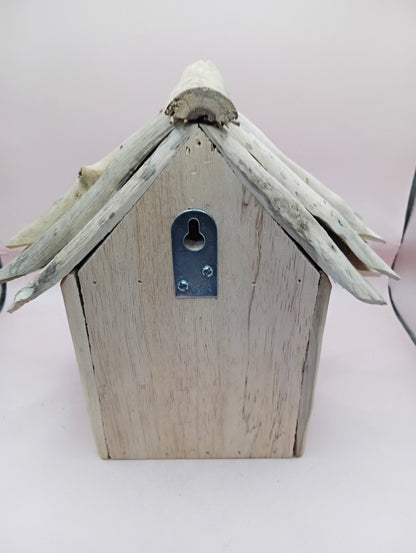 Handcrafted Driftwood Birdhouse –  Coastal Rustic Decor