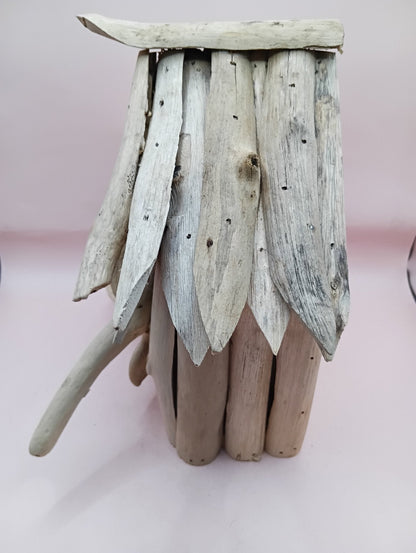 Handcrafted Driftwood Birdhouse –  Coastal Rustic Decor