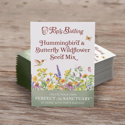 Pop’s Hummingbird & Butterfly Wildflower Seed Mix – Pollinator Garden Blend
