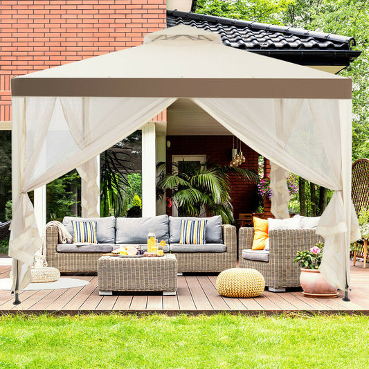 Canopy Gazebo Tent Shelter with Mosquito Netting