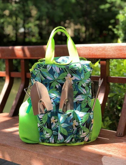 9-Piece All-in-One Garden Tool Set with Heavy Duty Tote