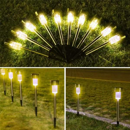 Elegant Solar LED Garden Lights – Weatherproof Outdoor Pathway & Landscape Lighting