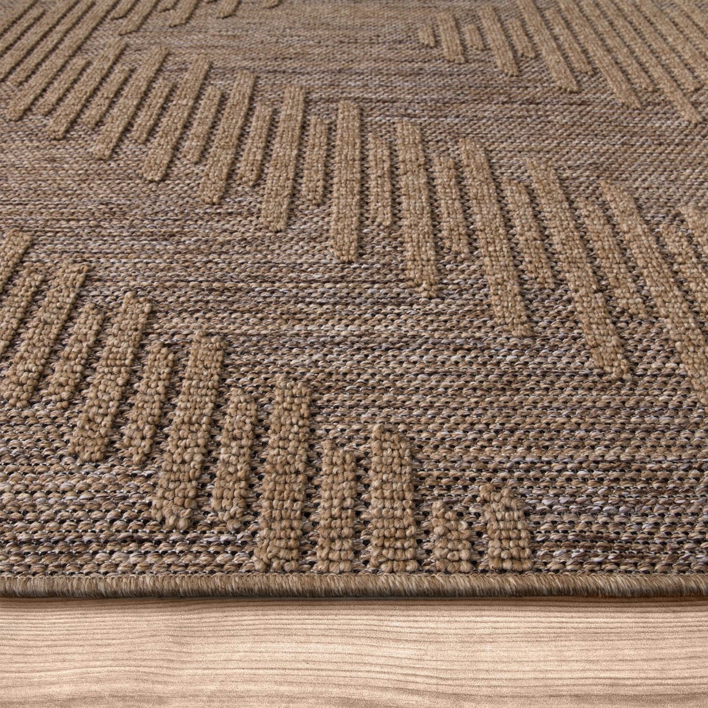 In & Outdoor Rug Cologne with Bohemian Diamond Pattern