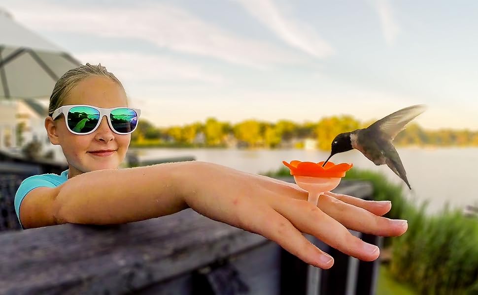 Hummer Ring – Hand-Feeding Hummingbird Nectar Ring