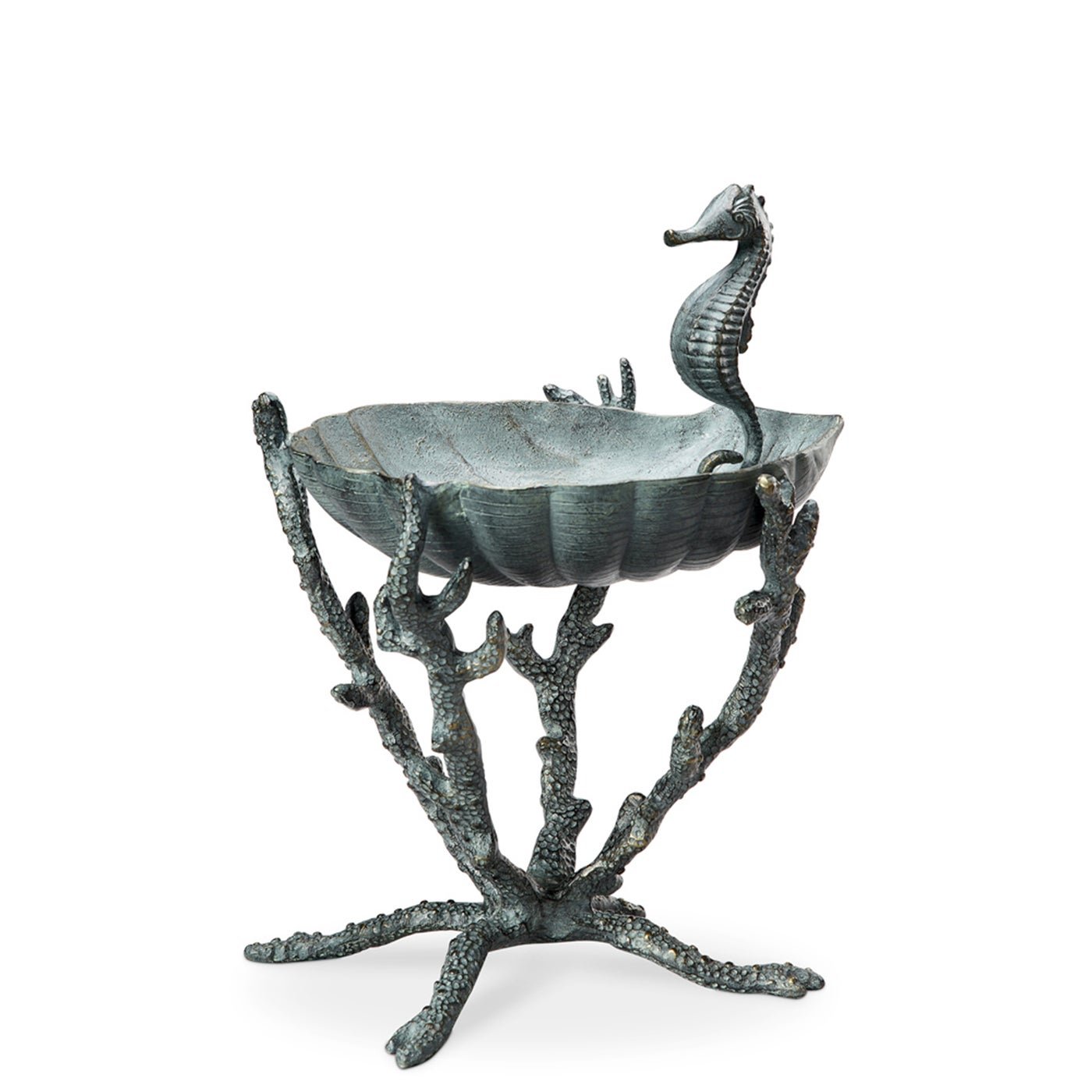 Seahorse Birdbath / Bird Feeder – Coastal Charm for Your Garden
